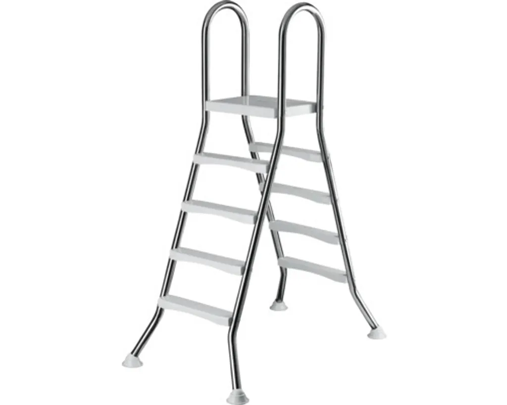 Sortie de bain facile avec les marches de piscine CF 122 cm en inox