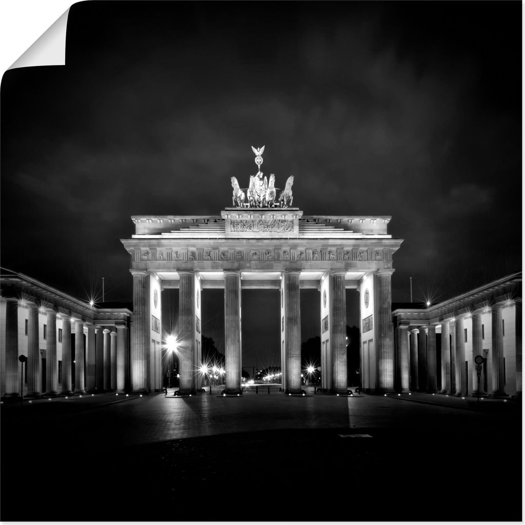 ARTland Poster Berlin Brandenburger Tor I Größe: 40x40 cm