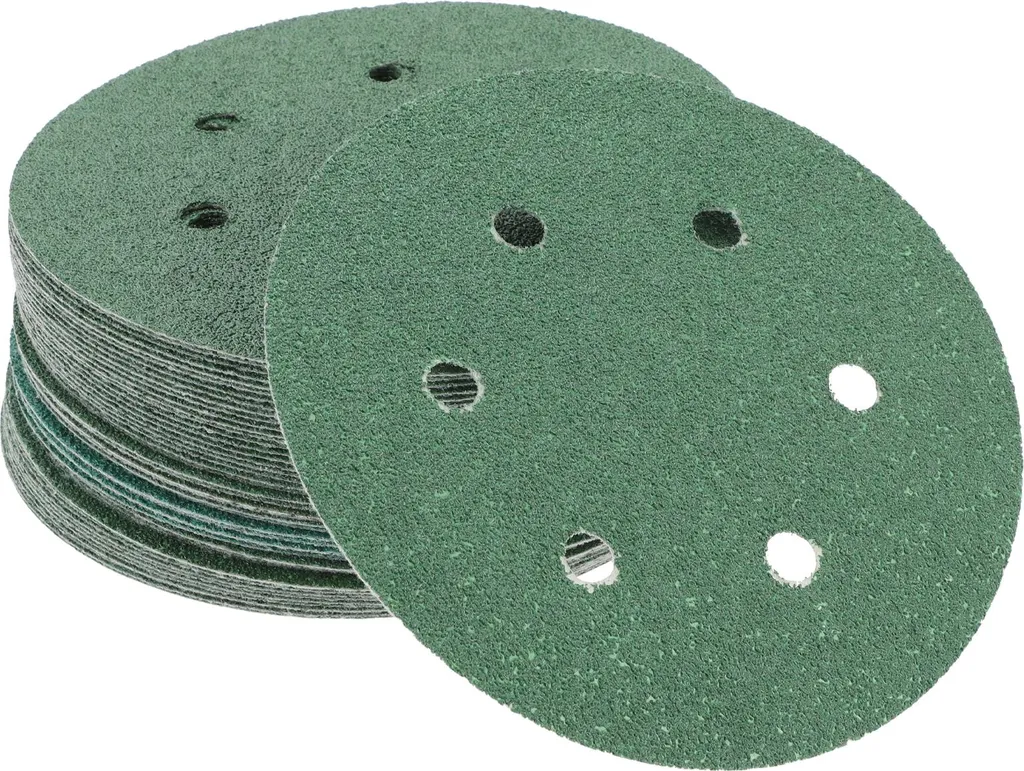Disques de ponçage carrosserie 150mm 6 trous grain 40 vert 50 pièces