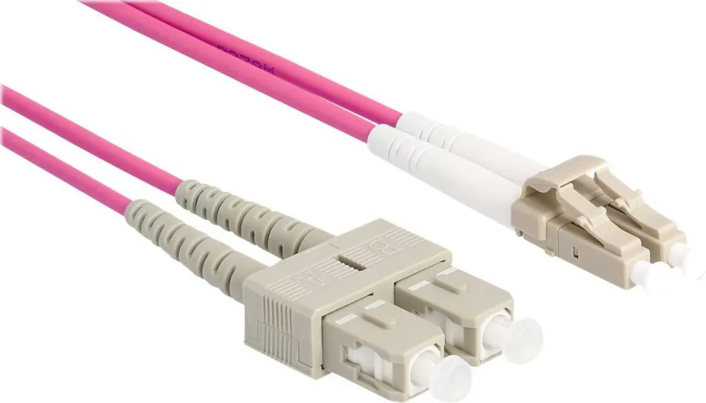 Cavo Fibra Ottica Armato LC-LC 2m OM4 Delock - Anti-Schiacciamento