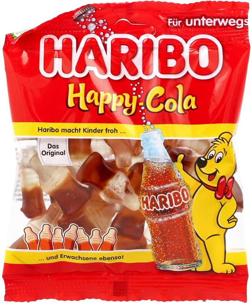 Haribo Happy-Cola 100g Gomme alla Frutta Immagine del prodotto 