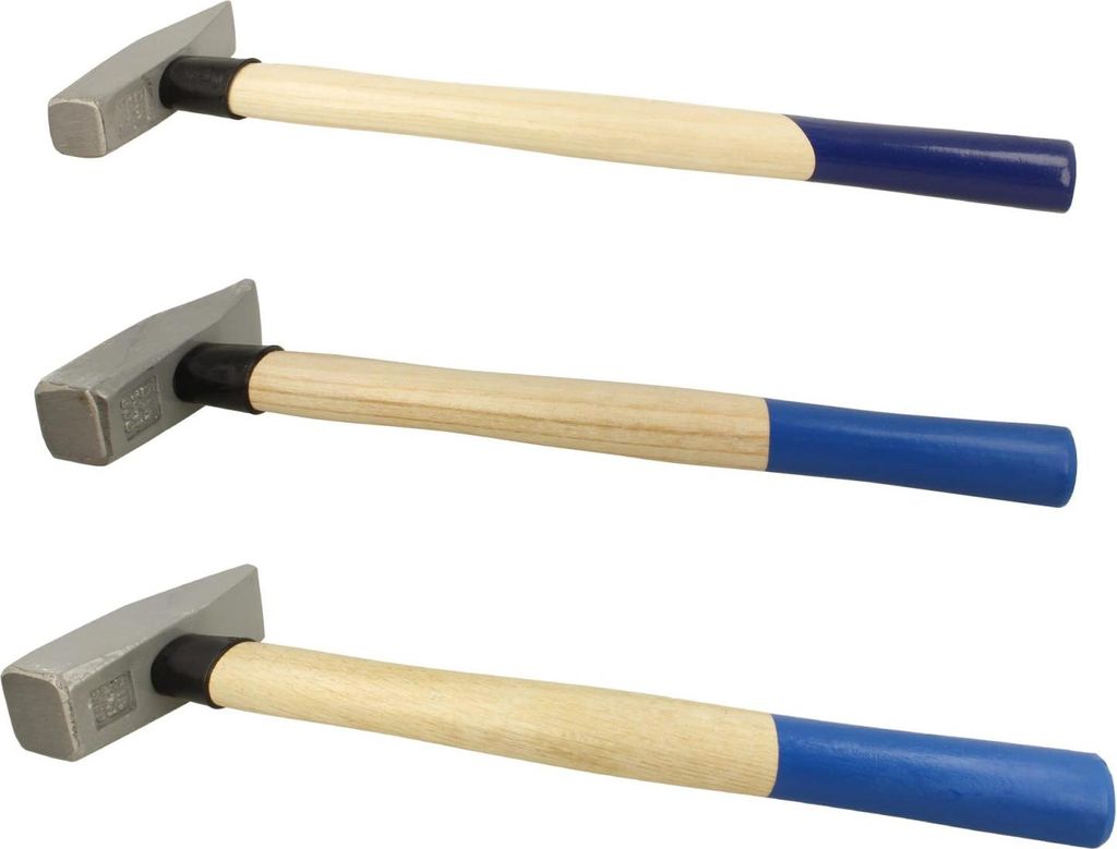 BOOMET Schlosserhammer Set 200g / 600g / 1000g · weitere Hammer Sets erhältlich · Eisenhammer für präzises Arbeiten · Ideal für Maurer und S...