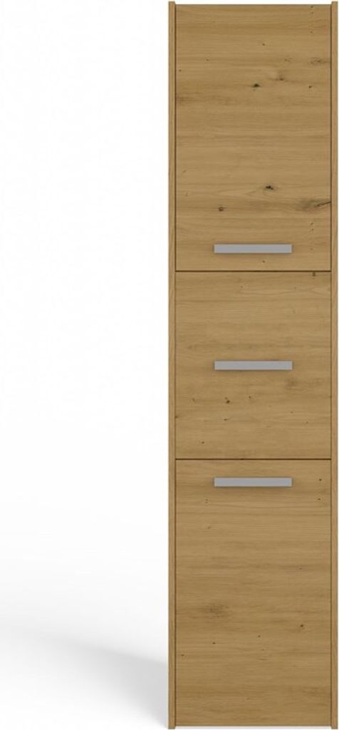 Schmaler Schrank für das Badezimmer MARGO – Eiche Artisan Produktbild 5