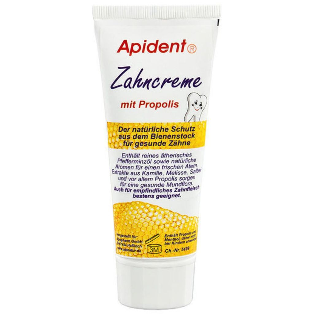 Apident® Dentifricio alla propoli, 75 ml senza fluoro Immagine del prodotto 