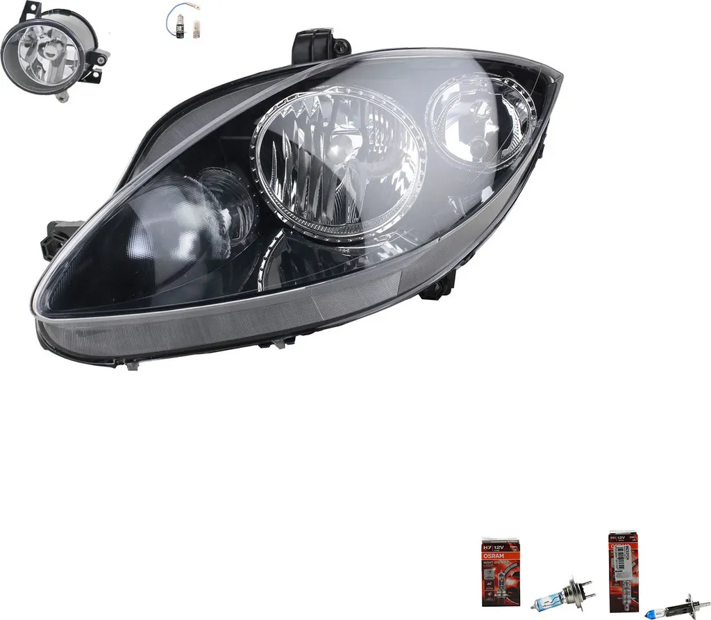 Faro Sinistro Seat Altea 5P Johns + Lampadine Osram Laser 12V