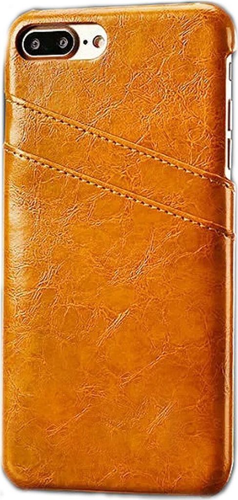 Cover für Apple iPhone 7 Plus 5.5 Zoll Hülle mit 2 Kartenfächern Hardcase in Kunstleder Soft Touch Handy Case