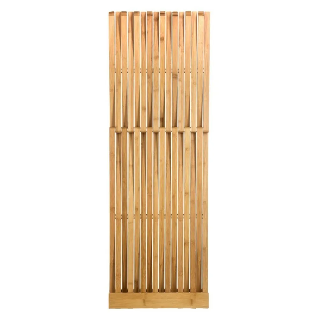 Siège d'appoint pliable bambou écologique tabouret mobile multifonction - 4