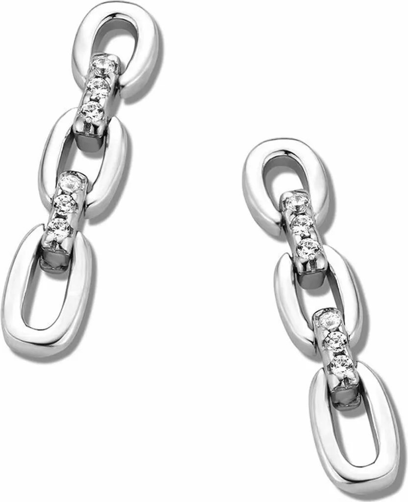 NewL Orecchini a perno in argento Sterling 925 con zirconia cubica blu, regalo per gioielli da donna, Argento sterling