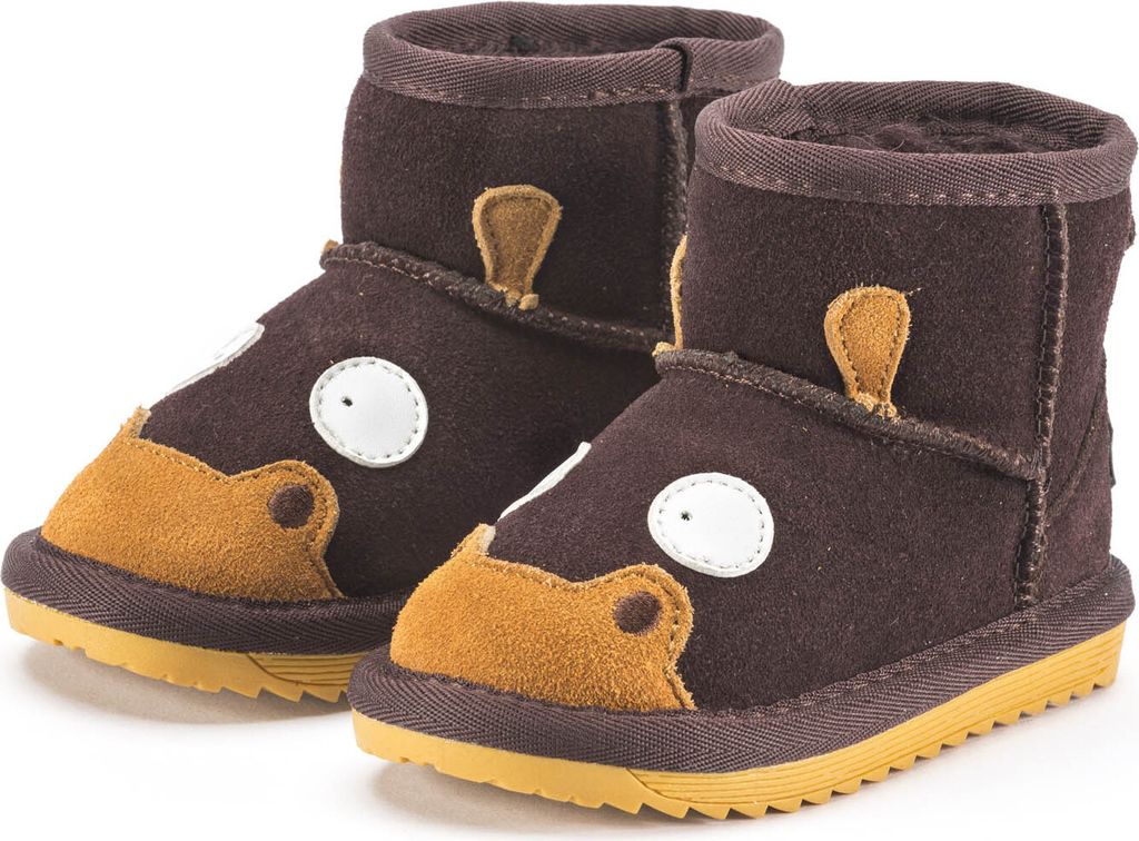 Snugs Boots für Kinder Dunkelbraun Größe 21 - Bequeme Winterstiefel, warme Stiefeletten & robuste Lauflernschuhe für Jungen und Mädchen