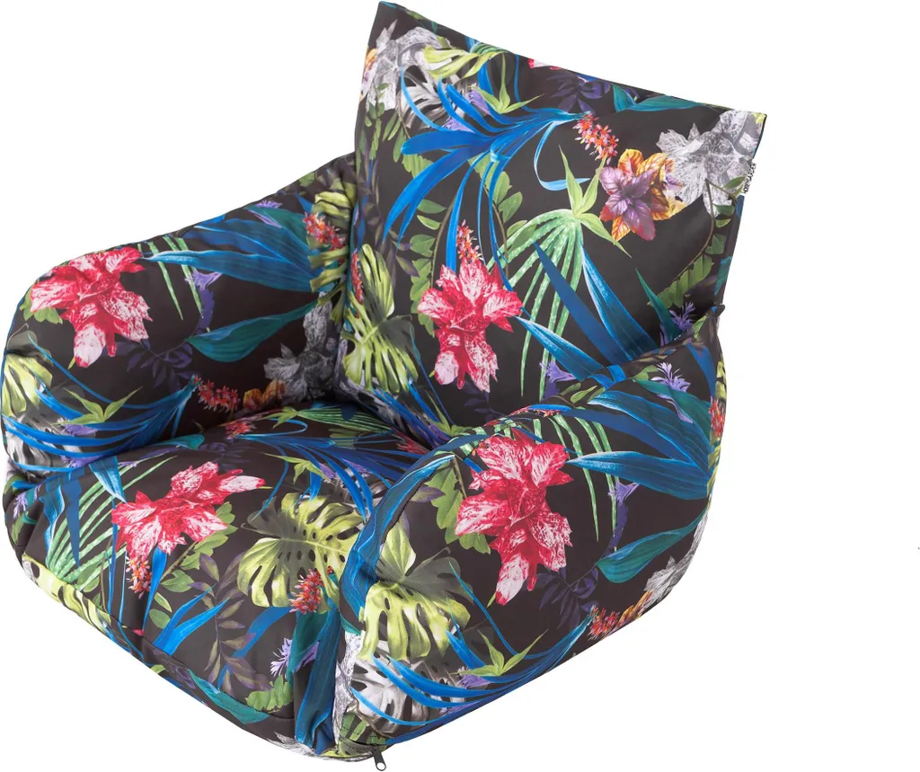 Pillowprim Barry - cuscino di conforto per sedia sospesa a bozzolo, morbido, moderno e resistente alle intemperie, foglie colorate