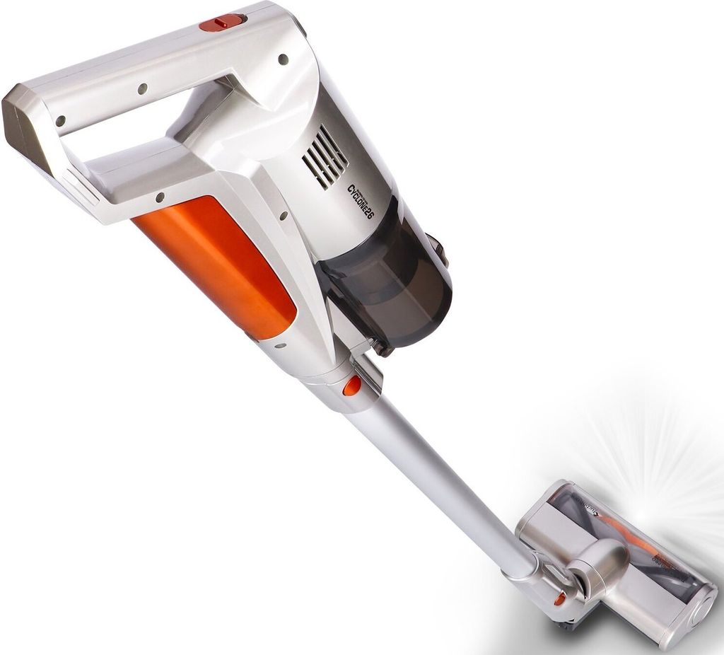 TurboTronic Akku Staubsauger - C26 - kabelloser 2in1 Stabstaubsauger & Handstaubsauger, 22.2V Lithium Akku, 11 kPa Saugleistung, beutellos, Tierhaa...