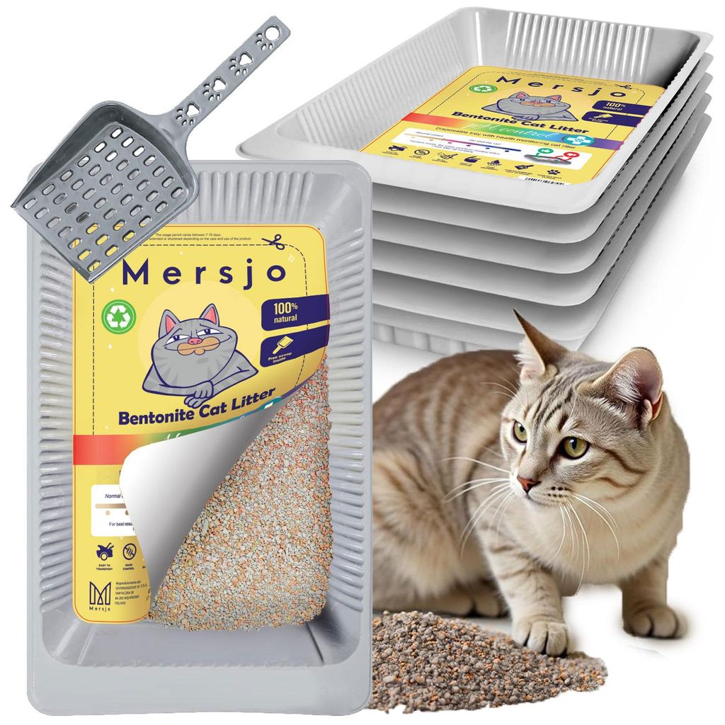 5x PH CONTROL Einweg-Katzenklo, Bentonit-Katzenstreu mit Produktbild 