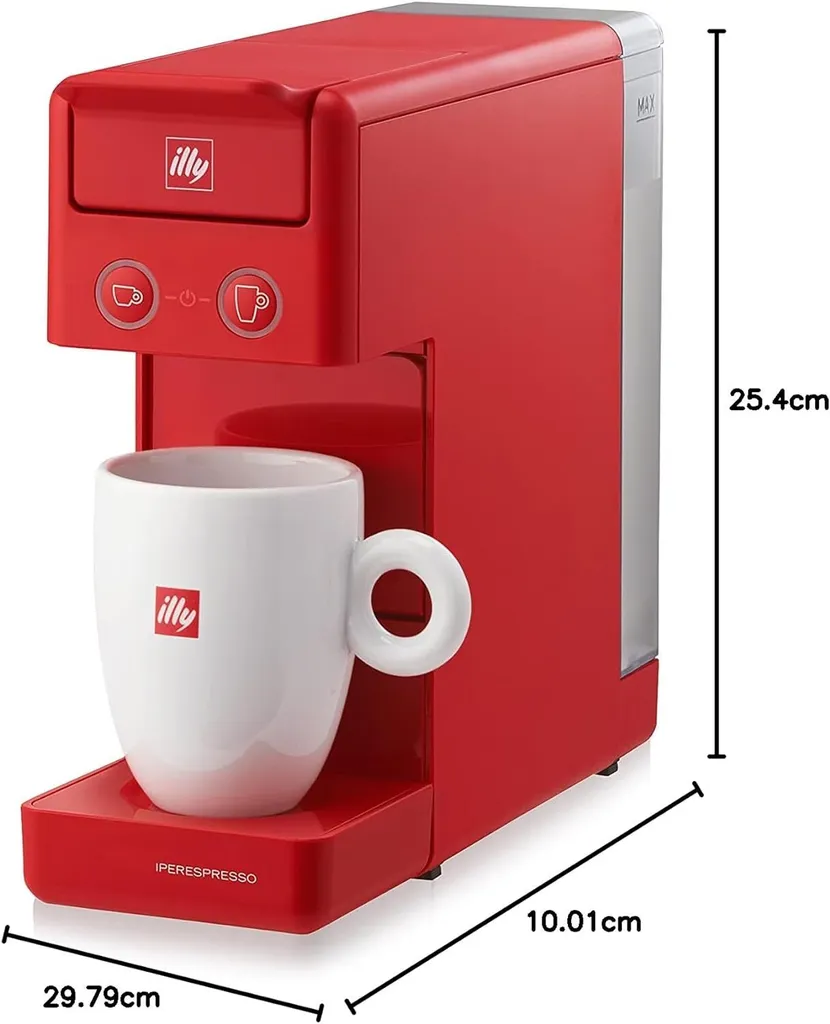 Machine à café compacte Illy Y3.3 Rouge idéale pour petits espaces