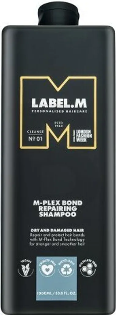 Label.M M-Plex Bond Repairing Shampoo 1000ml Vegan e Professionale