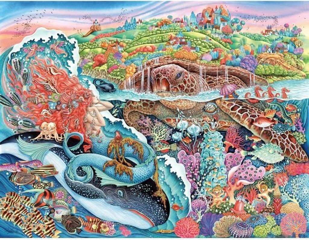 2000 Teile Puzzle, Erwachsenenpuzzle, Ab 14 Jahren, Der Mythos von Thalassa, Meer, 12001484, Ravensburger