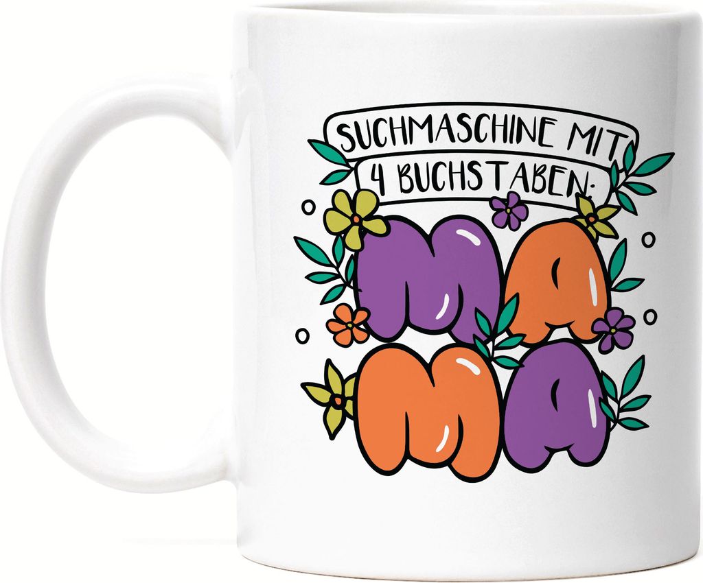Suchmaschine Mit 4 Buchstaben MAMA Tasse Muttertag Geschenkidee Beste Mama Der Welt