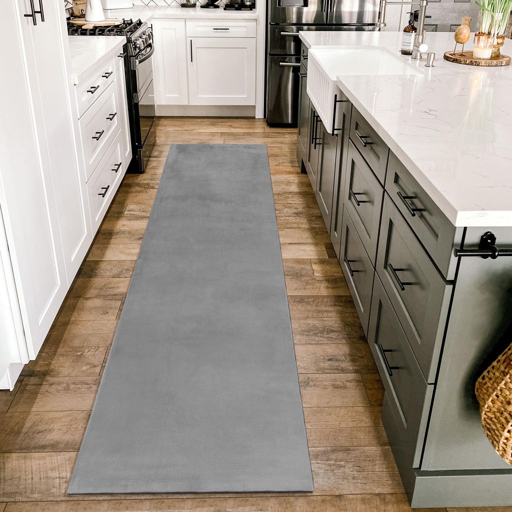 Homebyhome Teppich Wohnzimmer Kunstfell Plüsch Hochflor Shaggy Super Weich Einfarbig Teppich Flauschig Grösse 80x250 cm