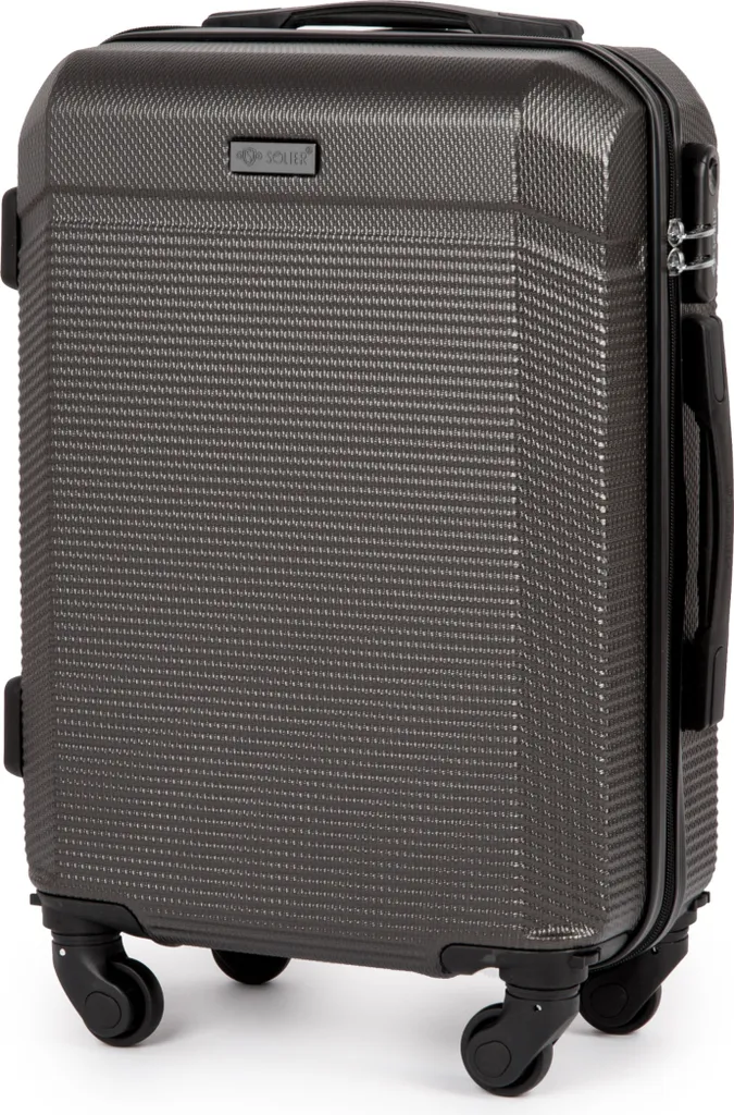 Valise Bagage Cabine pour Avion Solier STL945 Gris Foncé Format S