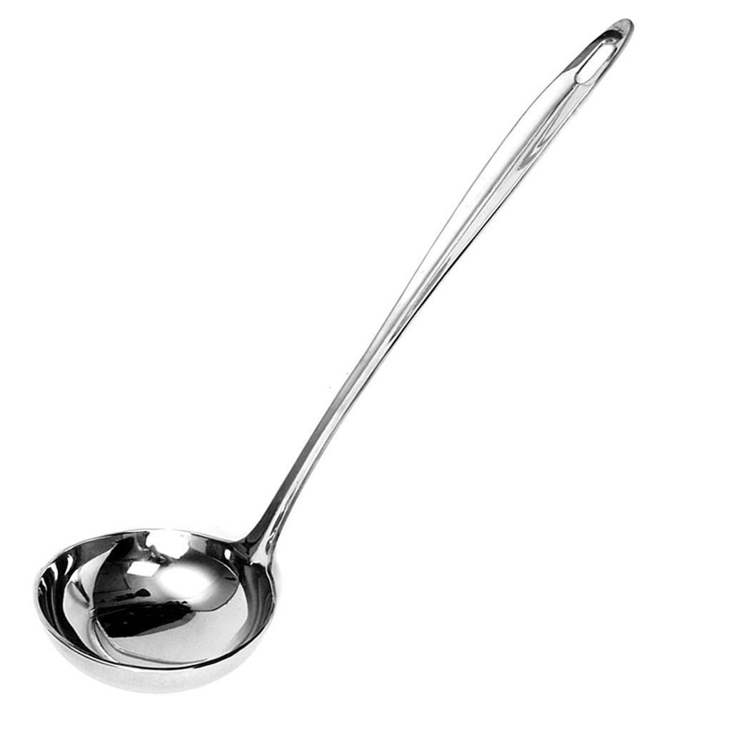 Mestolo in acciaio per servire zuppe e salse Immagine del prodotto 