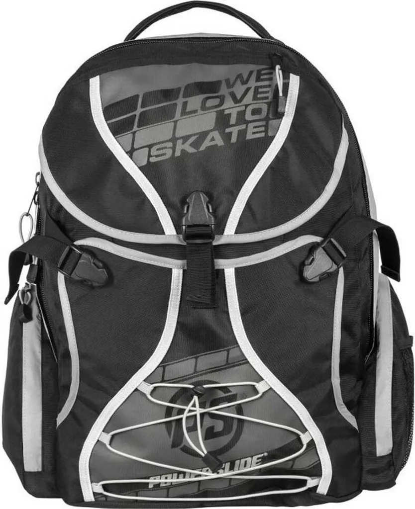 Zaino Porta Pattini Powerslide 27L Nero - Accessorio Skater Pro