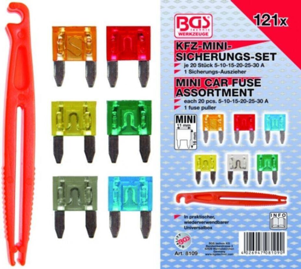 BGS 8109 KFZ-Mini-Sicherungssortiment, 121-tlg.