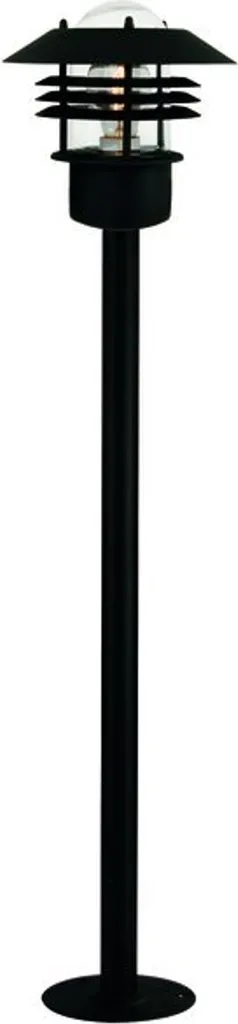 Lampe de jardin Nordlux Vejers noire en métal résistant avec verre E27