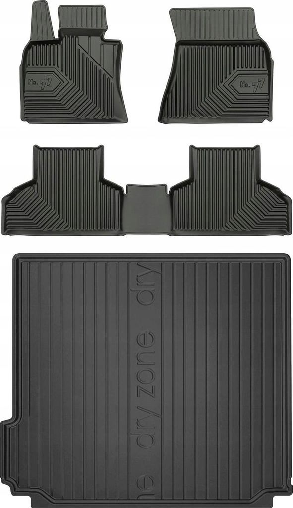 SET 77 Gummimatten und Abdeckung BMW X5 F15 2013-2018