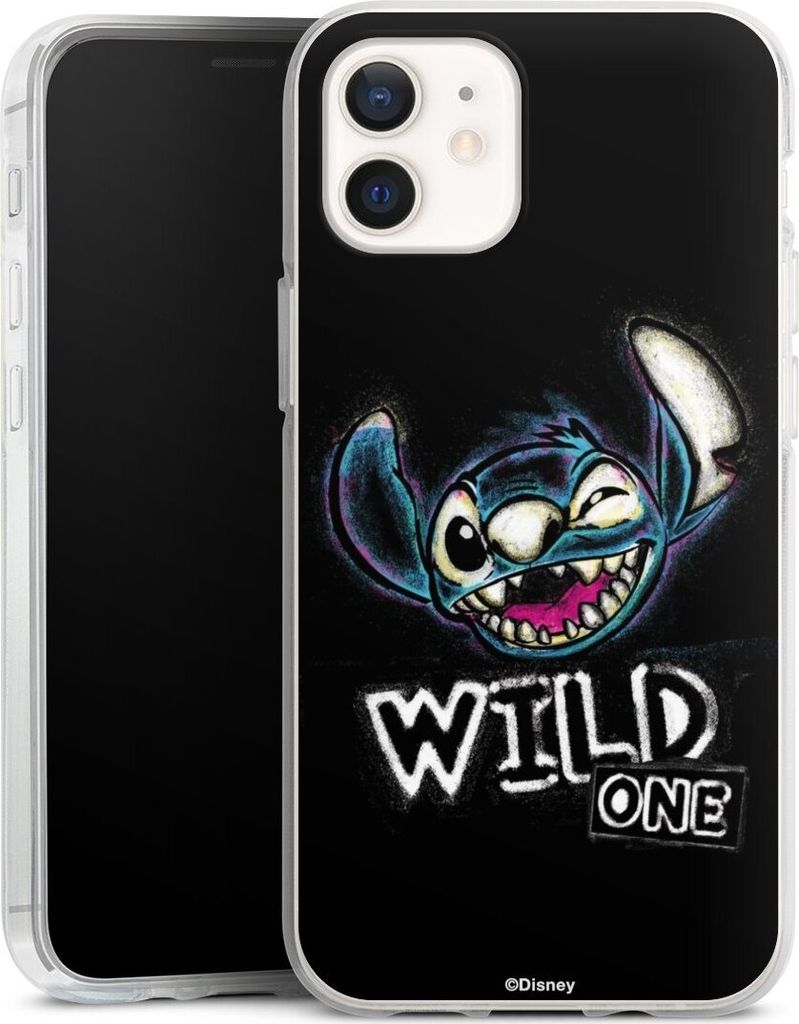 DeinDesign Handyhülle für Apple iPhone 12 Silikon Hülle Case Smartphone Schutzhülle Disney Offizielles Lizenzprodukt Lilo & Stitch