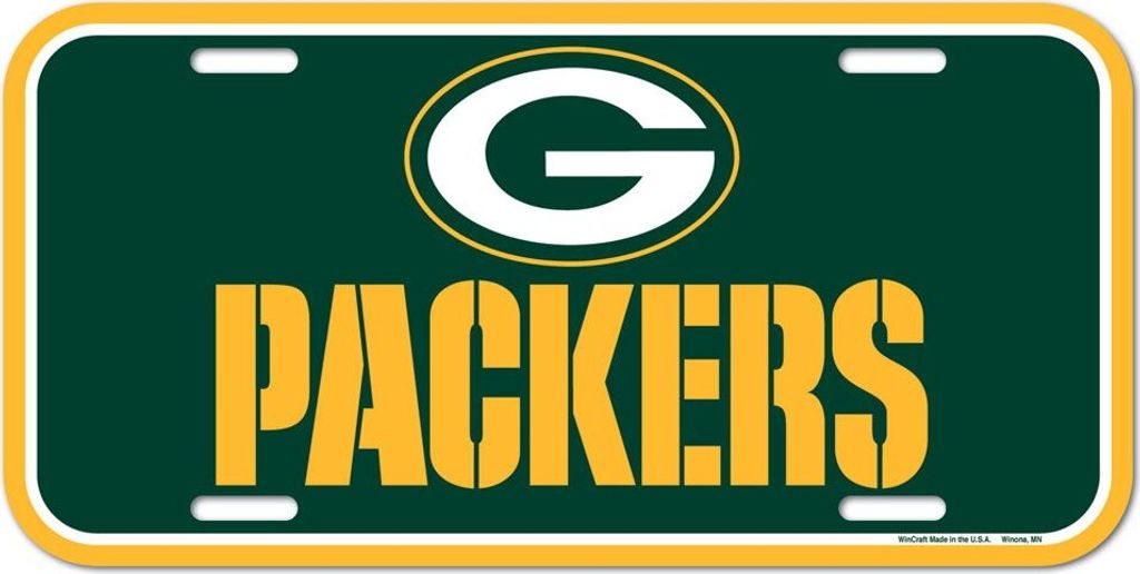 Green Bay Packers NFL Plastik Nummernschild