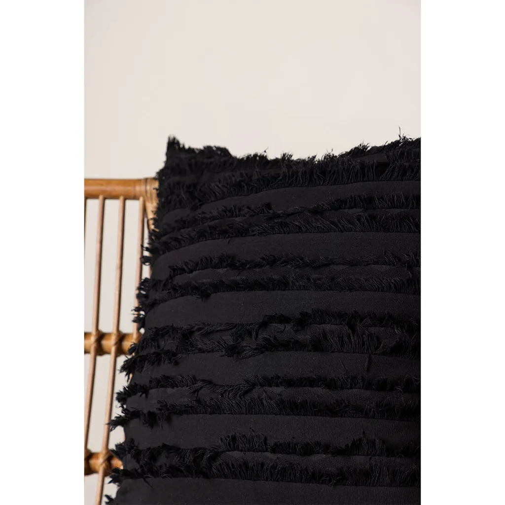 Fodera per cuscino Edith 60x60cm nera. - 5