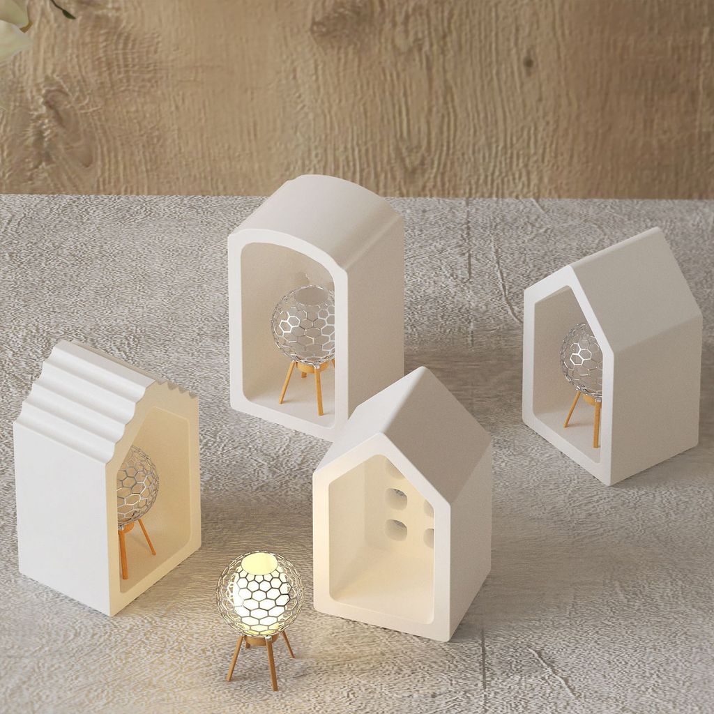 FineInno Epoxidharz-Silikonform 'Windmühle & Haus' | Mit Drehbarer Windmühle | Für DIY Desktop-Deko & Geschenke