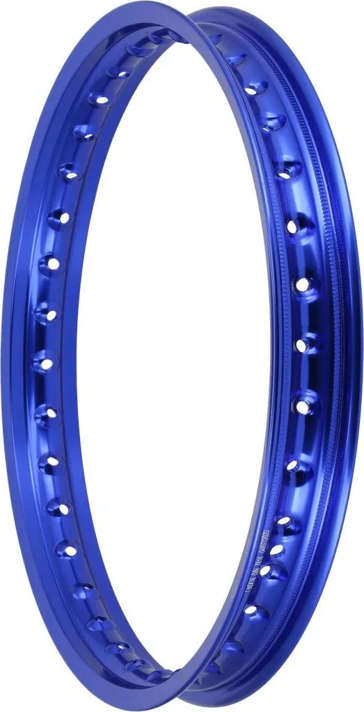 Jante bleue 1,5x16 pouces pour rénovation roue moto 36 trous aluminium