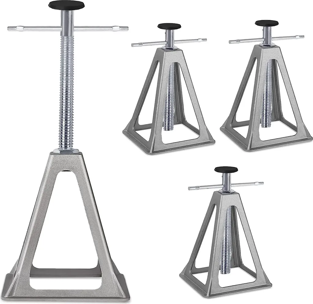 Supports de voiture réglables 28-43cm CEEDIR charge 1T - Lot de 4 pièces