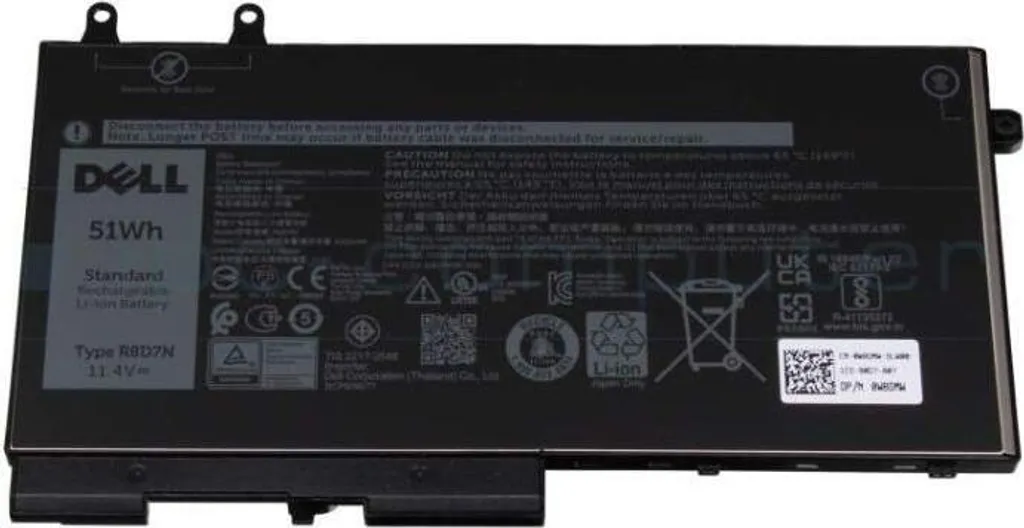 Batterie Dell TNT6H 4254 mAh 51Wh pour Inspiron 7506 et Latitude 5400