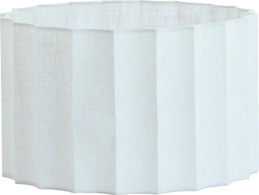 Abat-jour textile blanc 40cm Light & Living : finition premium E27