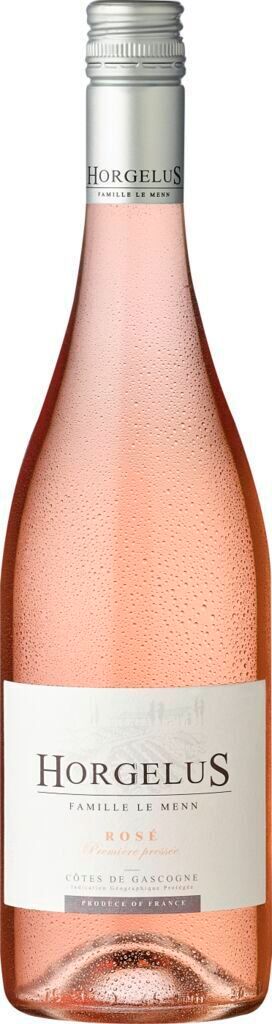 A bottle of Horgelus Rosé wine.