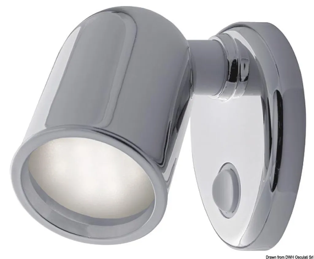 Lampe tube Batsystem en ABS chromé 10 LEDs pour éclairage de cabine