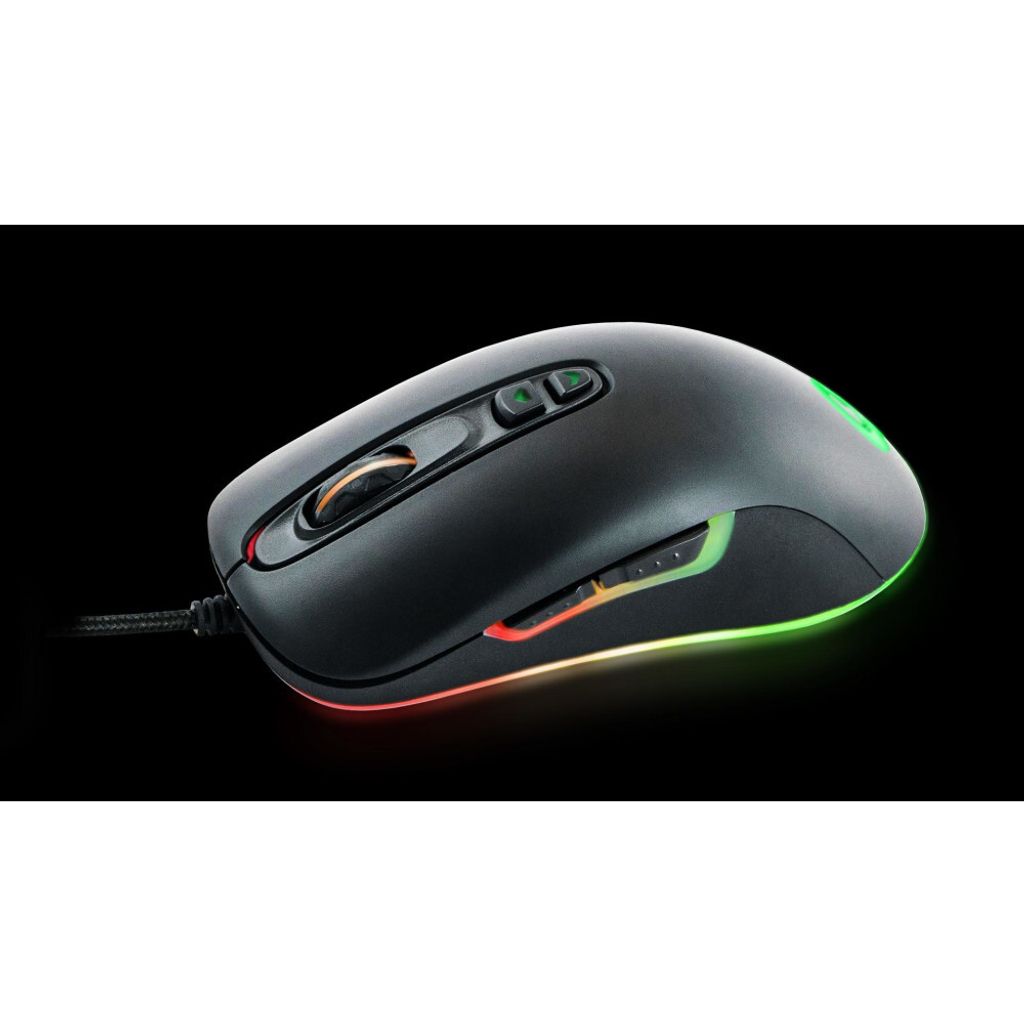 QPAD DX-80 Gaming Maus, 8000 DPI, RGB, für Rechtshänder Produktbild 