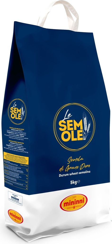 Weizenmehl Semolina Di Grano Duro 5kg - Mininni Produktbild 