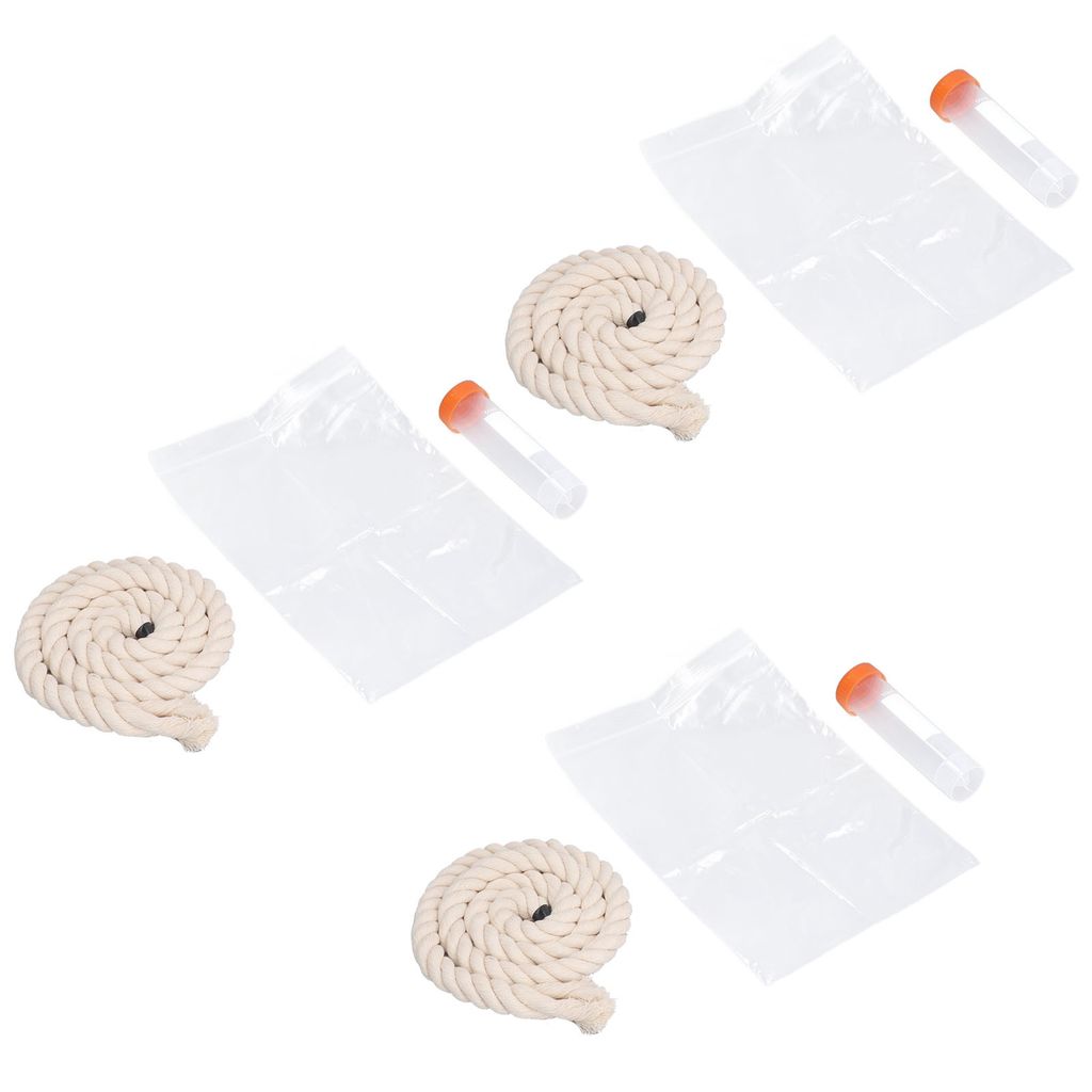 3Sets Saliva Sampling Rope Strong Practicability Complete Tools Soft Baumwolle Rope Swine Fever Detection Tool for Pigs