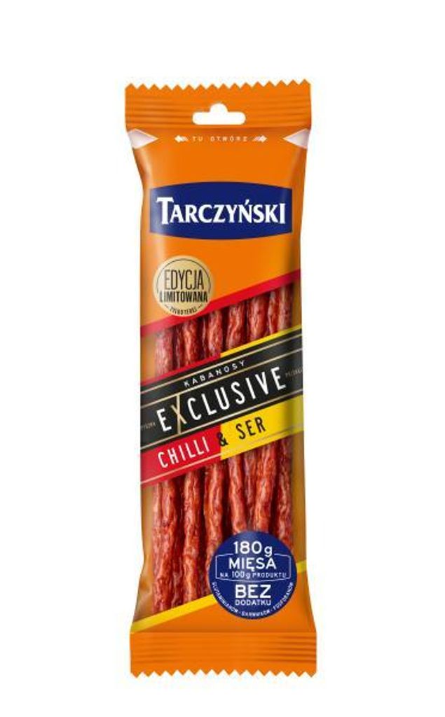 Kabanos Exclusive Chilli Ser 90g Tarczyński Zdjęcie produktu 