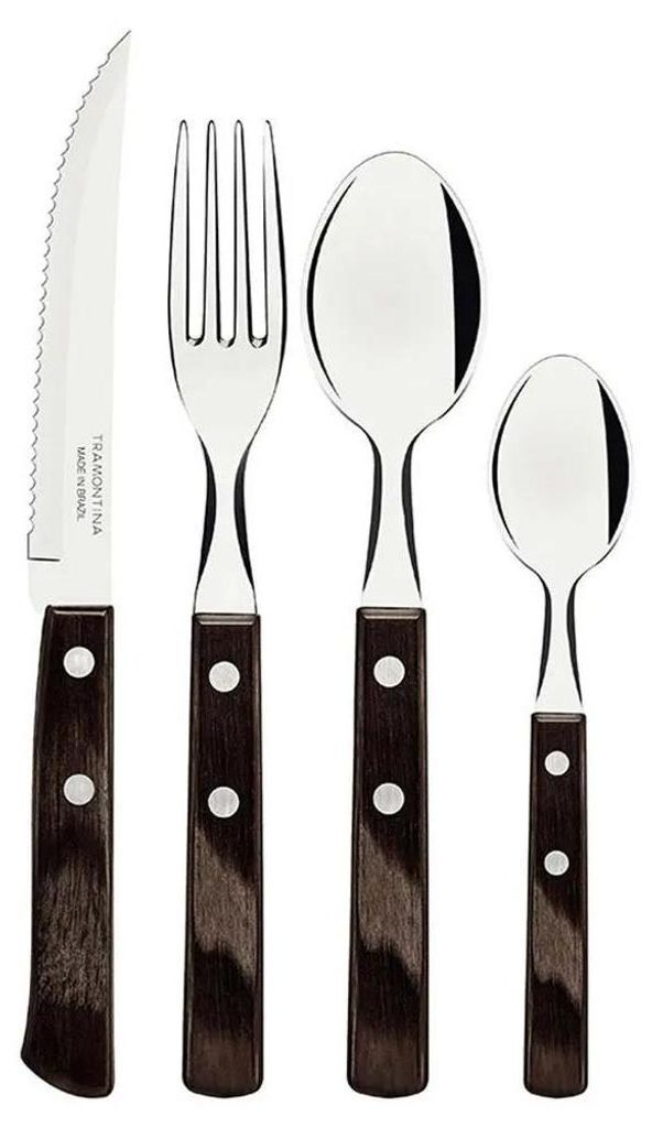 24-teiliges Polywood-Besteck-Set, Kastanie tramontina Produktbild 