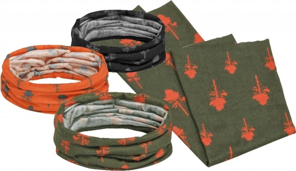 Pinewood Kopftuch 3er-Pack - Orange/Grün/Schwarz