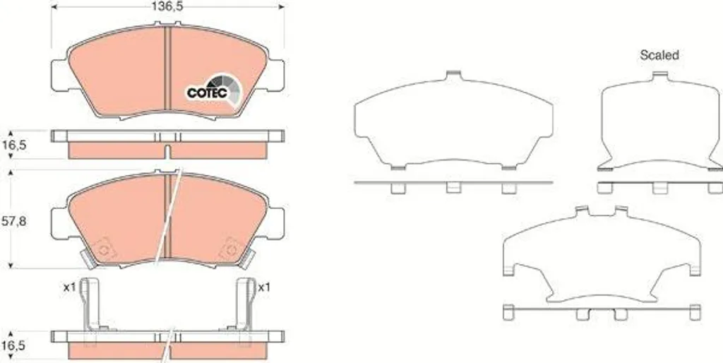 Stop bruits et vibrations : Plaquettes de frein TRW GDB3375 Civic