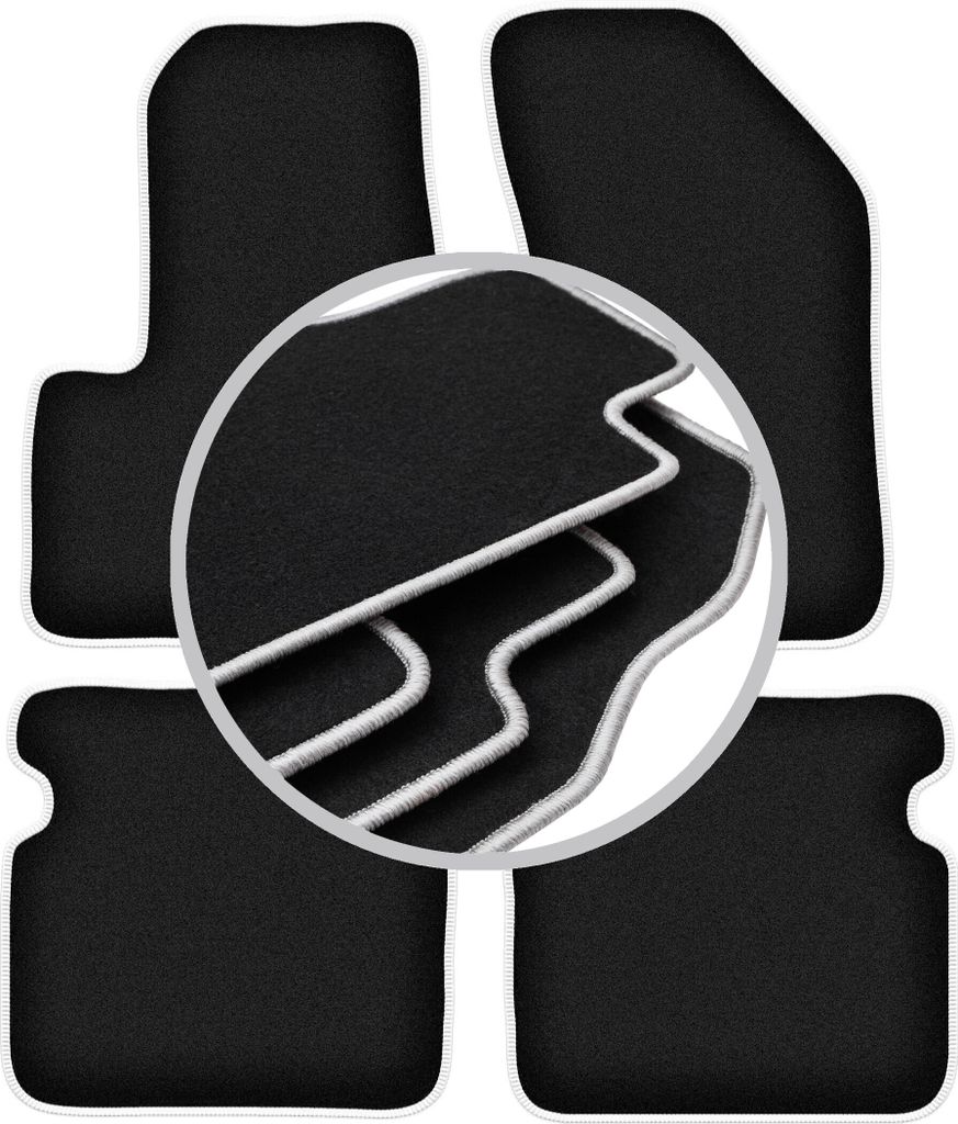 CARLUX-SILVER Autofußmatten für: Dodge Avenger Limousine (2007-2015)