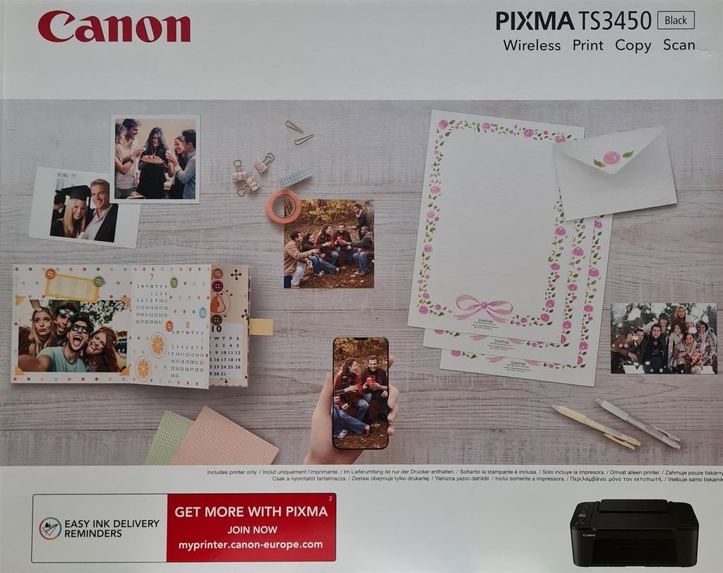 Canon PIXMA TS3450 Urządzenie wielofunkcyjne 3 w 1 czarne Zdjęcie produktu 11