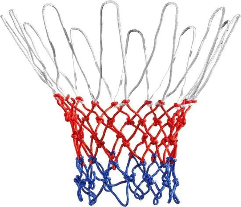 Filet pour panier de basket extérieur et intérieur en nylon tricolore