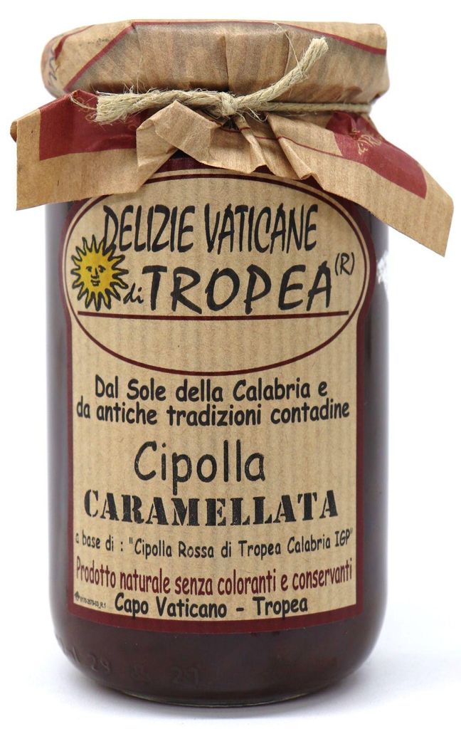 karamellisierte Zwiebeln Delizie Vaticane di Tropea - kalabrische g.g.A. rote Zwiebeln aus Tropea - Italienische delicatessen