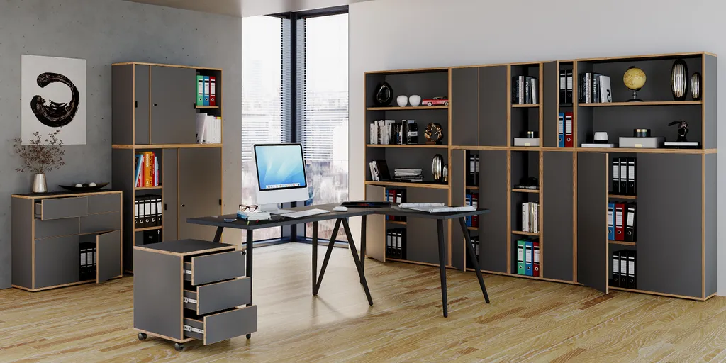 Offerta Armadio Salia Antracite 74x60x33 | Robusto e Facile da Montare - 4