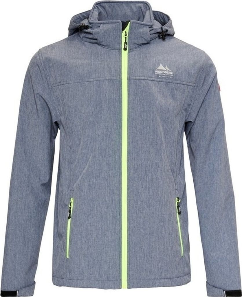 Nordberg Mats - Softshell Outdoor Sommerjacke Herren - Ocean Blue/Grey Melange - Größe L